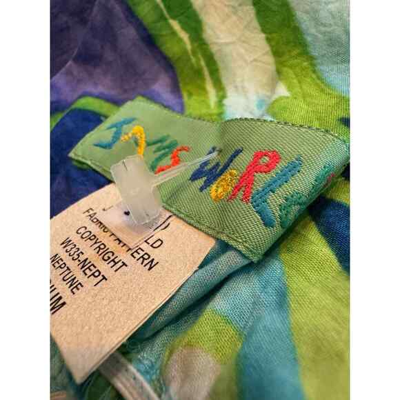 Vintage 90's JAMS WORLD LOW V-NECK POCKETS DRESS SZ M - Picture 3 of 4